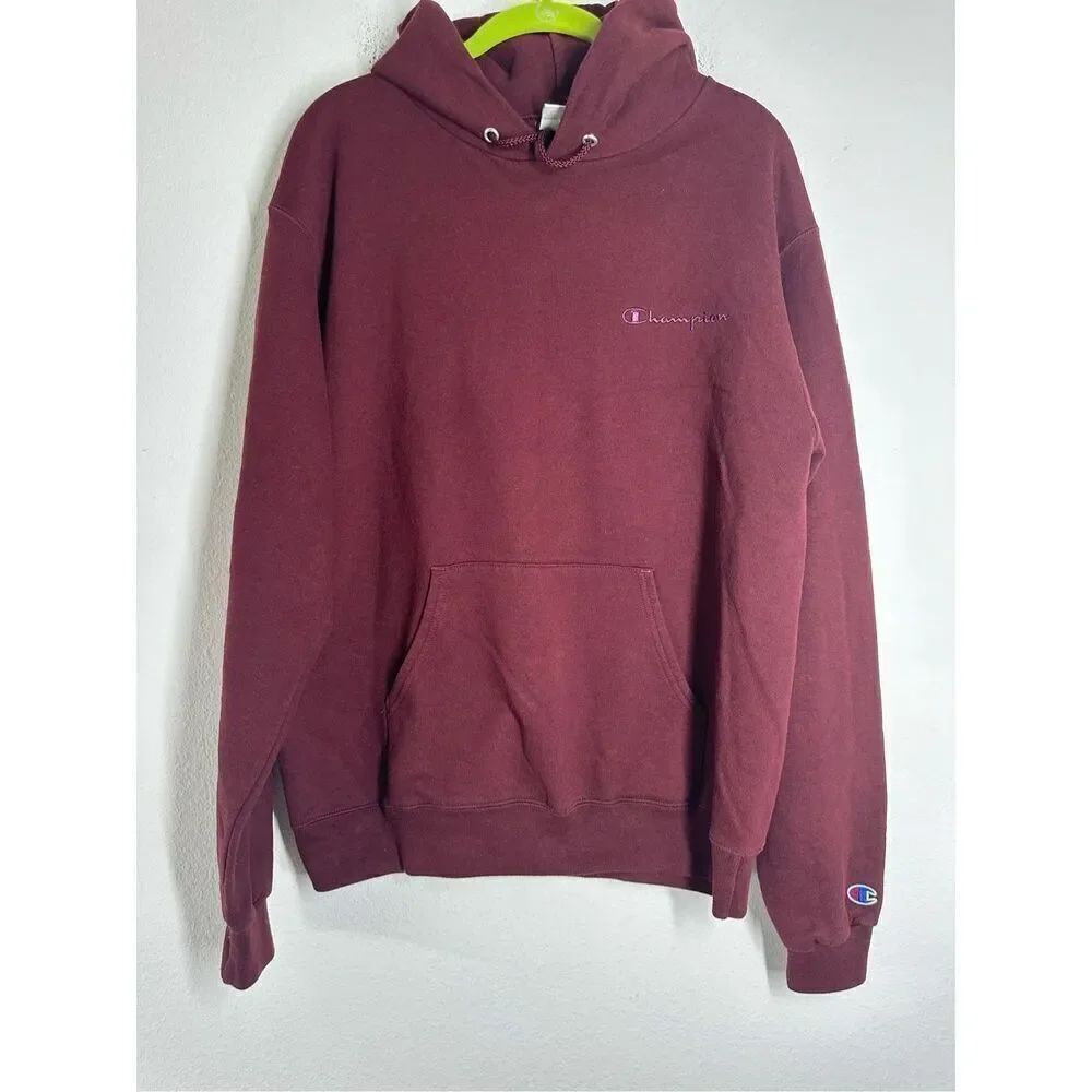 Champion Eco Fleece Future Friendly Burgundy Hoodie Size M
